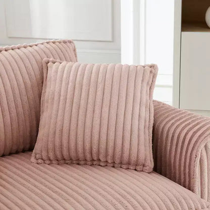Fauteuil simple EHMKNP en peluche avec coussin moelleux, dossier et accoudoirs | Parfait pour le salon et la chambre à coucher