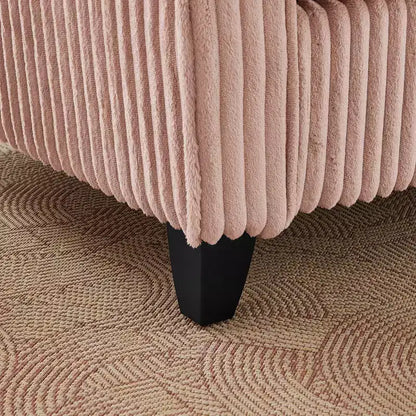 Fauteuil simple EHMKNP en peluche avec coussin moelleux, dossier et accoudoirs | Parfait pour le salon et la chambre à coucher