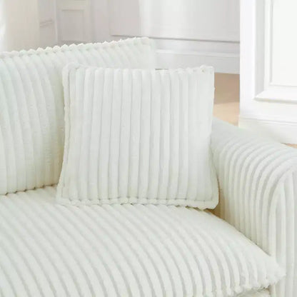 Fauteuil simple EHMKNP en peluche avec coussin moelleux, dossier et accoudoirs | Parfait pour le salon et la chambre à coucher