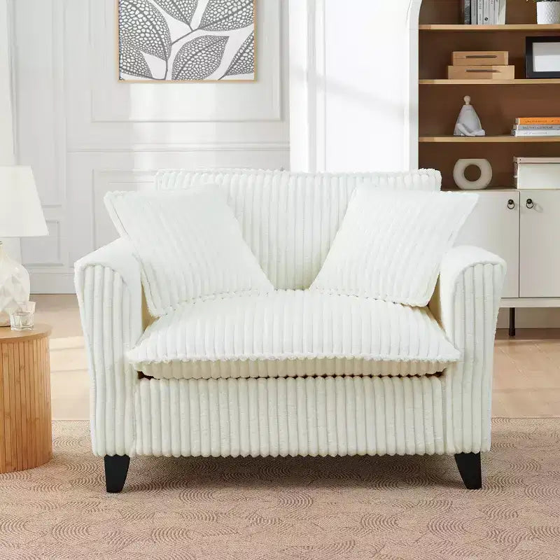 EHMKNP Plush Single-Seater Armchair with Soft Cushion, Backrest & Armrests | Perfect for Living Room & Bedroom