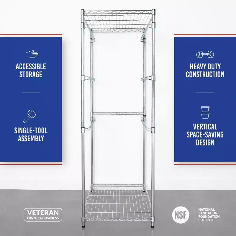 Étagère de rangement pour bacs SafeRacks 27 gallons