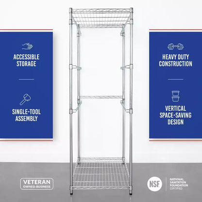 Étagère de rangement pour bacs SafeRacks 27 gallons