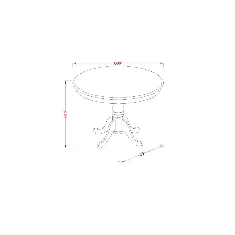 Ensemble table de cuisine et chaises rondes - Table de salle à manger moderne