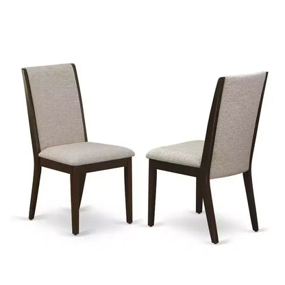 HomeStock 3-Pc Mahogany Finish Rectangular Solid Wood Top with Dropleaf Dining Table Set