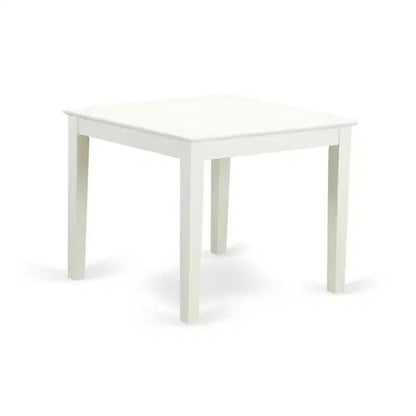 Ensemble de salle à manger vintage 3 pièces - Table de cuisine et 2 chaises Parsons - Fini blanc lin