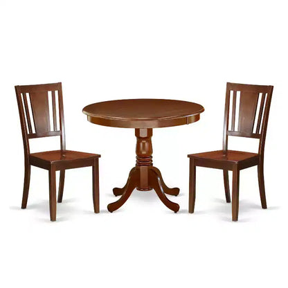 Round Dining Table Set - 36 Inch Table with 2 Chairs - Kitchen Dinette Set