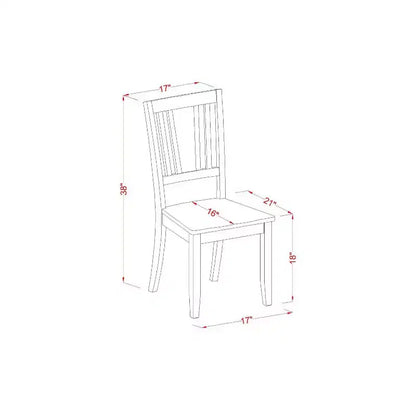 Round Dining Table Set - 36 Inch Table with 2 Chairs - Kitchen Dinette Set