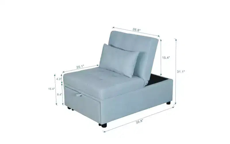 Canapé-lit Lit Canapé convertible Fauteuil relax Tabouret Canapé d'appoint pour Chambre Salon