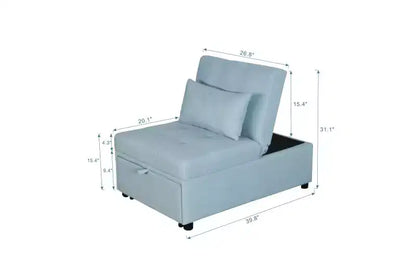 Canapé-lit Lit Canapé convertible Fauteuil relax Tabouret Canapé d'appoint pour Chambre Salon