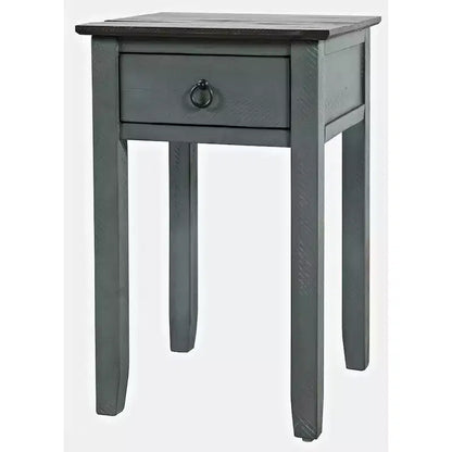Jofran,Devon Farmhouse Distressed Solid Wood End Table