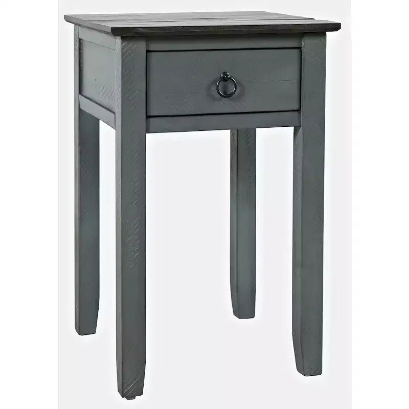 Jofran,Devon Farmhouse Distressed Solid Wood End Table