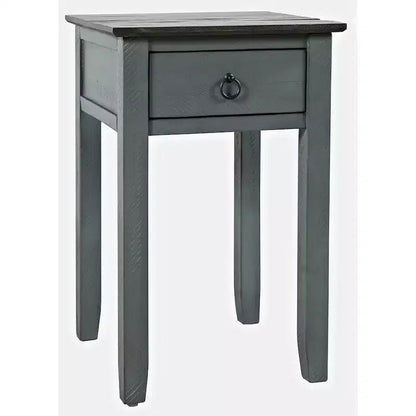 Jofran,Devon Farmhouse Distressed Solid Wood End Table