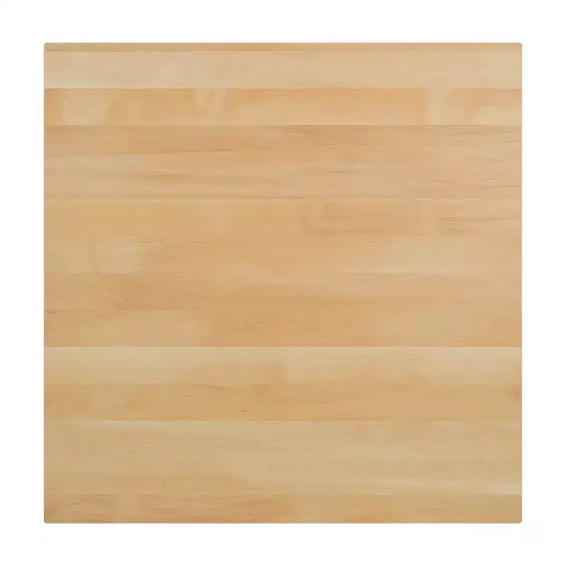 Flash Furniture Bennett Square Solid Wood Commercial Indoor Tabletop with 30 x 30 Dining Height Rust-Resistant Cast Iron X-Base
