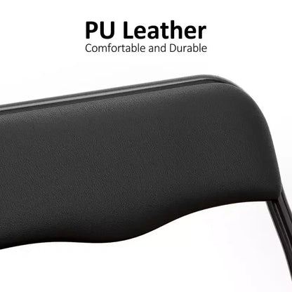 Set of 3 Folding Table and Chair with PU Upholstered - Perfect for Eating, Reading, and Playing