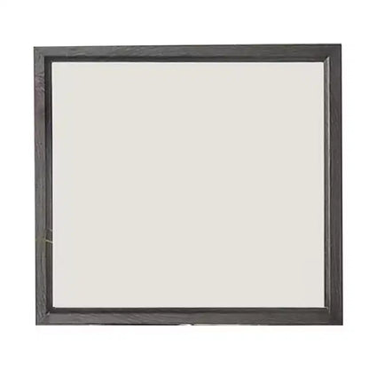Royal Hampton Dresser Vanity Mirror, 39 Inch Contemporary Gray Wood Frame