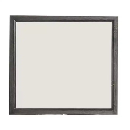 Royal Hampton Dresser Vanity Mirror, 39 Inch Contemporary Gray Wood Frame