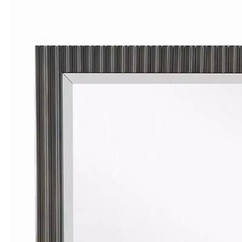 Miroir de commode Royal Hampton, bois marron expresso, cadre rectangulaire élégant 36x42