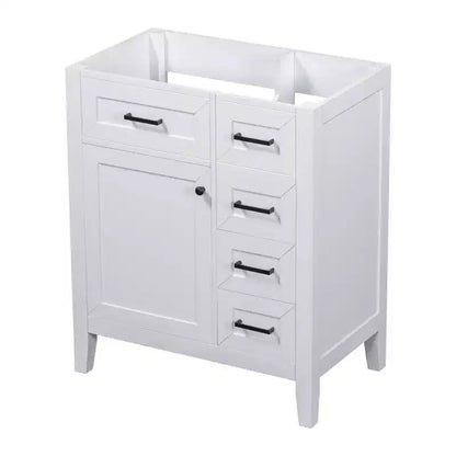 MAYEERTY 30 Bathroom Vanity without Sink Cabinet Base Solid Frame MDF Drawers Green