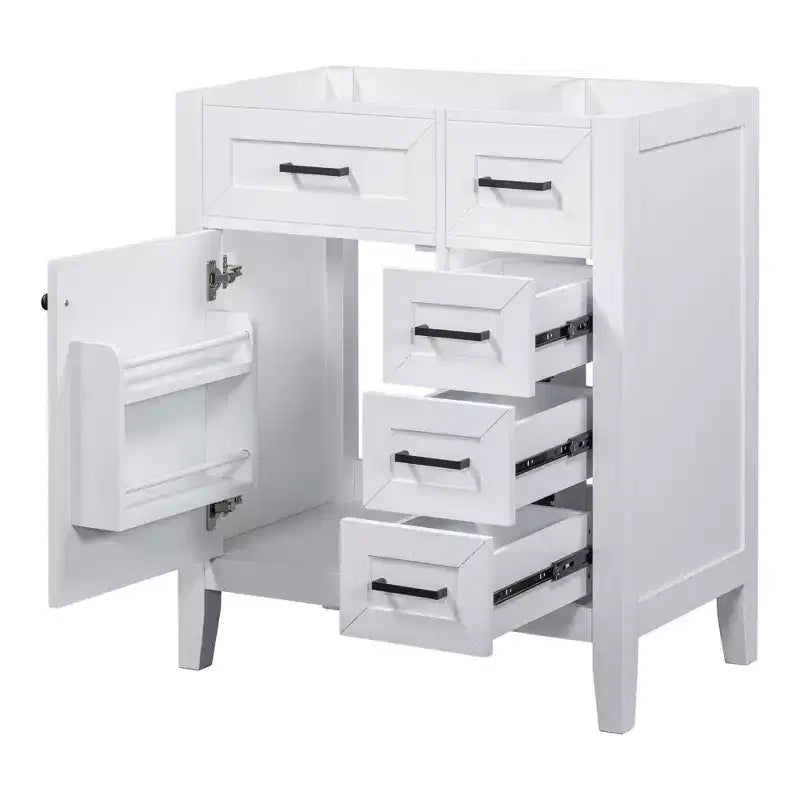 MAYEERTY 30 Bathroom Vanity without Sink Cabinet Base Solid Frame MDF Drawers Green