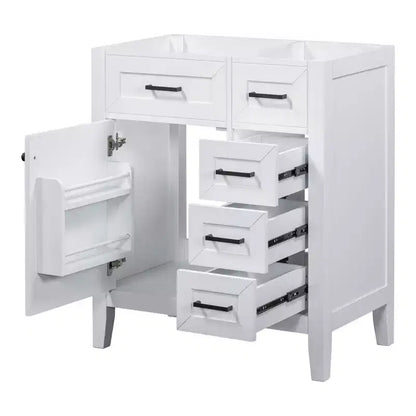 MAYEERTY 30 Bathroom Vanity without Sink Cabinet Base Solid Frame MDF Drawers Green