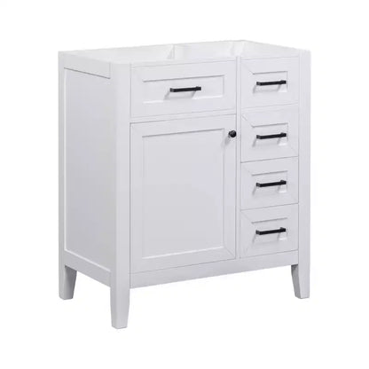 MAYEERTY 30 Bathroom Vanity without Sink Cabinet Base Solid Frame MDF Drawers Green