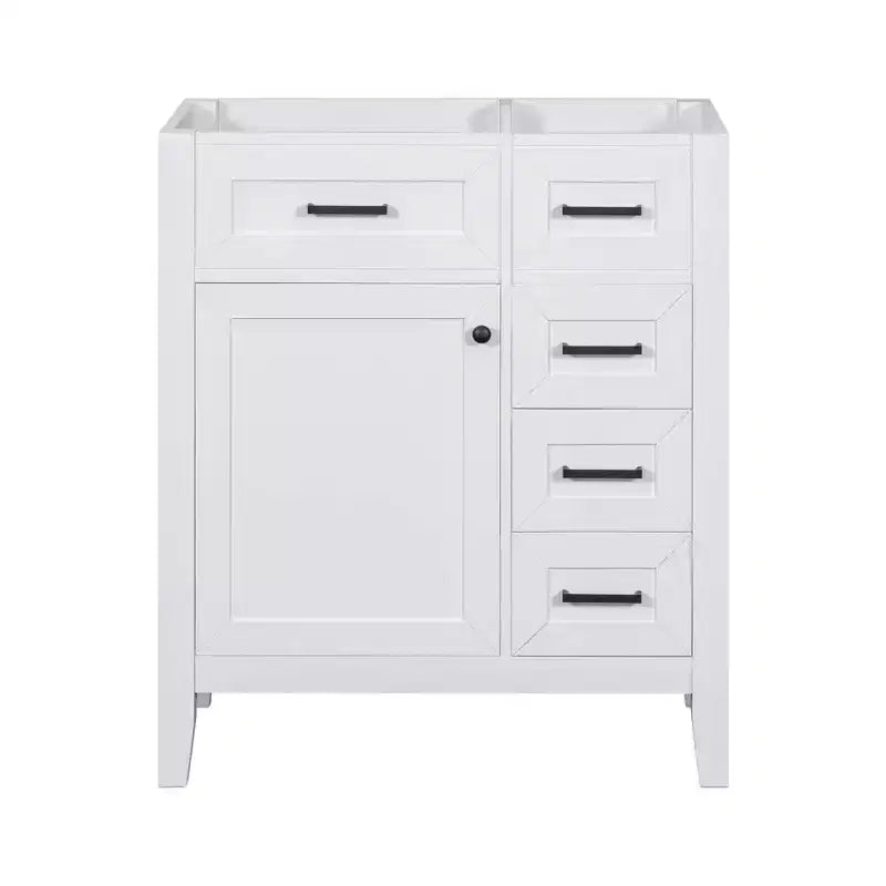 MAYEERTY 30 Bathroom Vanity without Sink Cabinet Base Solid Frame MDF Drawers Green