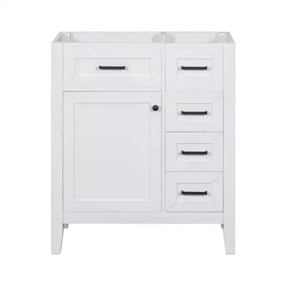 MAYEERTY 30 Bathroom Vanity without Sink Cabinet Base Solid Frame MDF Drawers Green
