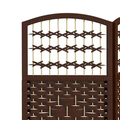 3 Panel Folding Room Divider Portable Privacy Screen Wave Fiber Room Partition for Home Office