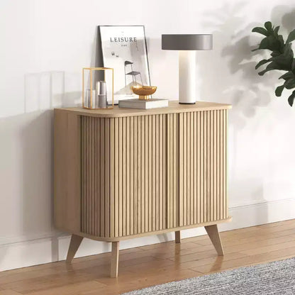 Buffet de cuisine Galano avec portes cannelées 70 x 40 x 70,5 cm