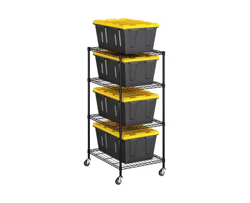 Seville Classics Storage Tote Bin Shelving Rack