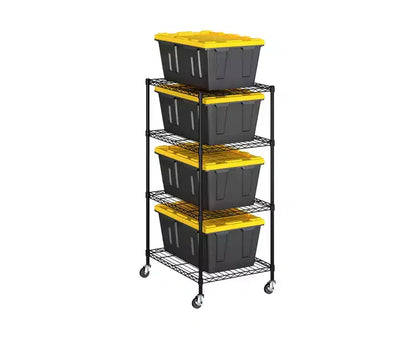 Seville Classics Storage Tote Bin Shelving Rack