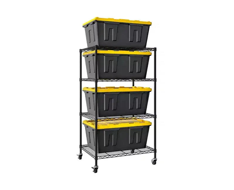 Seville Classics Storage Tote Bin Shelving Rack