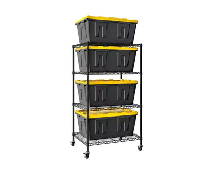 Seville Classics Storage Tote Bin Shelving Rack