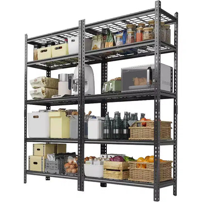 COZONY 5 Tier Metal Storage Shelving Unit, 2000 LBS Capacity Adjustable Rack for Garage Kitchen Bathroom Warehouse