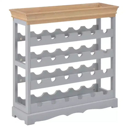 vidaXL Wine Rack Wine Bottle Holder with Top Tray Floor Wine Cabinet Organizer, Engineered Wood