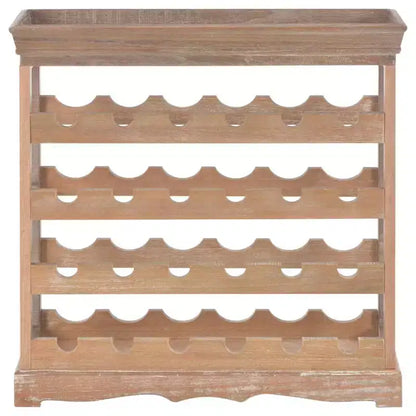 vidaXL Casier à Bouteilles avec Plateau Supérieur, Meuble de Rangement pour Bouteilles, Bois d'Ingénierie