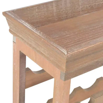 vidaXL Casier à Bouteilles avec Plateau Supérieur, Meuble de Rangement pour Bouteilles, Bois d'Ingénierie