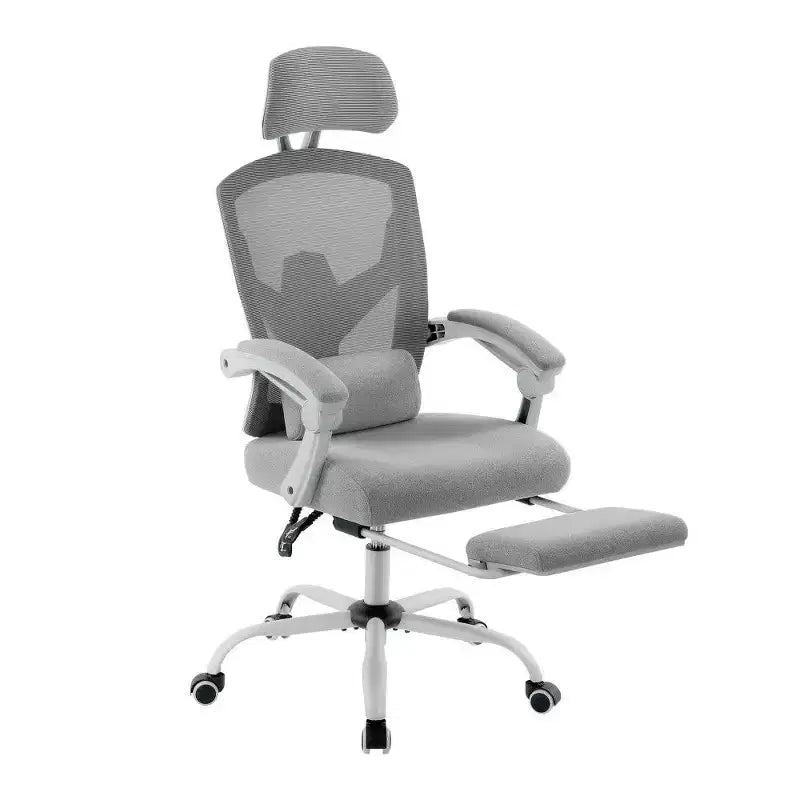 Fauteuil de bureau ergonomique TUYOHW avec repose-pieds, chaise de bureau en maille à dossier haut avec appui-tête réglable et support lombaire pour le bureau à domicile, capacité de 125 kg