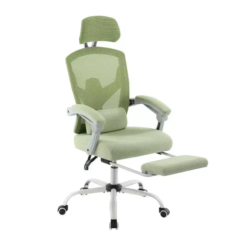 Fauteuil de bureau ergonomique TUYOHW avec repose-pieds, chaise de bureau en maille à dossier haut avec appui-tête réglable et support lombaire pour le bureau à domicile, capacité de 125 kg