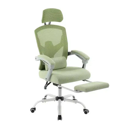 Fauteuil de bureau ergonomique TUYOHW avec repose-pieds, chaise de bureau en maille à dossier haut avec appui-tête réglable et support lombaire pour le bureau à domicile, capacité de 125 kg