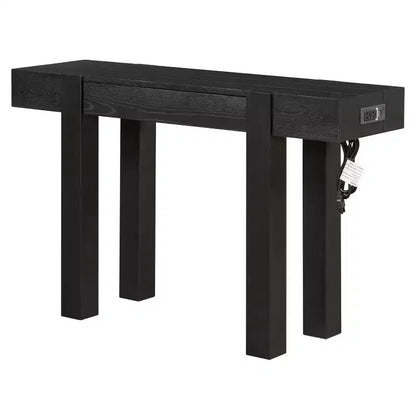 Table console 47" avec tiroirs de rangement, table derrière le canapé en placage bois, table d'entrée étroite pour salon ou bureau à domicile-Panipeachy