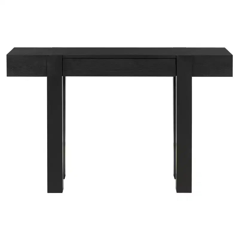 Table console 47" avec tiroirs de rangement, table derrière le canapé en placage bois, table d'entrée étroite pour salon ou bureau à domicile-Panipeachy