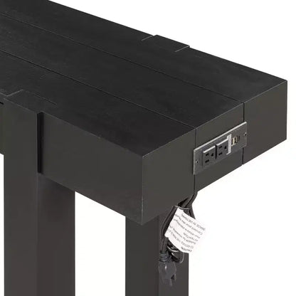 Table console 47" avec tiroirs de rangement, table derrière le canapé en placage bois, table d'entrée étroite pour salon ou bureau à domicile-Panipeachy