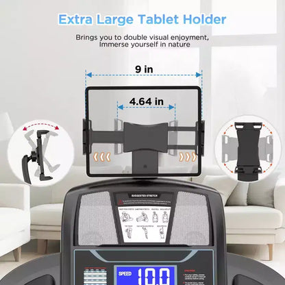 300 lb Capacity Treadmills Clearance, 4.5 HP Electric Folding Treadmill on Sale with Incline for Running & Walking at Home Gym