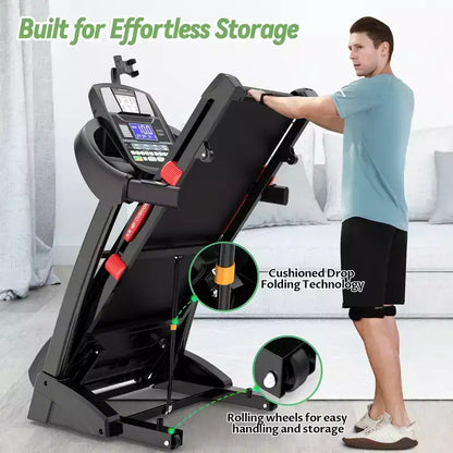300 lb Capacity Treadmills Clearance, 4.5 HP Electric Folding Treadmill on Sale with Incline for Running & Walking at Home Gym