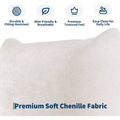 Oversized Cloud Couch Sectional: U-Shape Modular Sofa in Chenille, Deep Boneless Seat Design