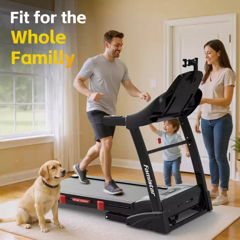 20% Incline Treadmill for Home, 400lbs Capacity Folding Treadmill, 5.0 HP Running Machine, 18 Wide Belt
