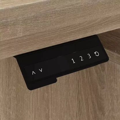 Famapy Bureau d'ordinateur réglable en hauteur avec armoire de rangement et tiroir intégrés