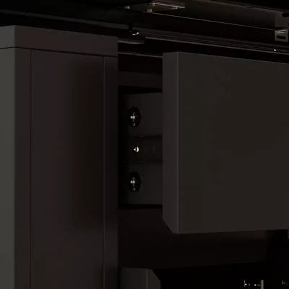 Famapy Bureau d'ordinateur réglable en hauteur avec armoire de rangement et tiroir intégrés