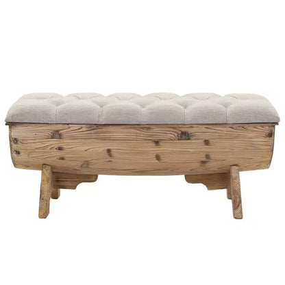 vidaXL Storage Bench 40.6 Solid Wood Fir